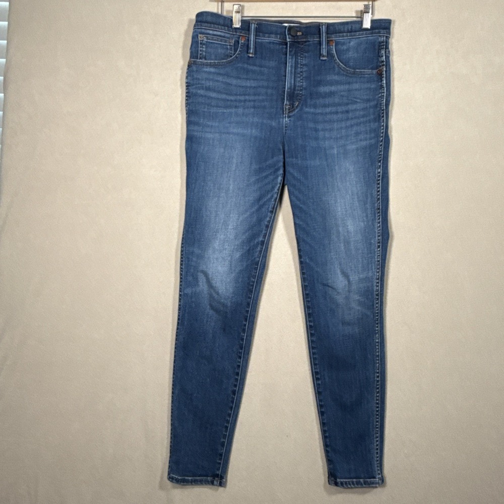 Madewell High-Rise Skinny Womens 32x28.5 Blue Medium Denim Stretch Jeans Casual